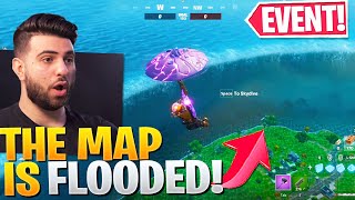 THE MAP IS FLOODED INSANE FORTNITE SEASON EVENT  Fortnite The Device Event Reaction [upl. by Latsirhc]