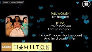 10 Hamilton  Helpless VIDEO LYRICS [upl. by Yelsnik539]