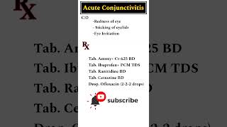 Acute Conjunctivitis treatment eyecare [upl. by Schreib]