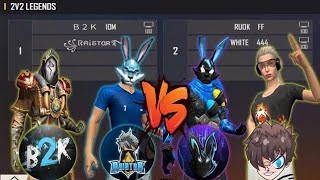 WHITE 444 RUOK FF VS B2K RAISTAR  2VS2 THE LEGENDS ARE BACK [upl. by Nahs]