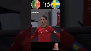 full video✌️Portugal vs Sweden 32 Ronaldo Hat vibe Football [upl. by Mckeon560]