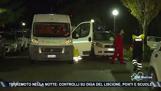 Terremoto nella notte controlli su diga del Liscione ponti e scuole [upl. by Asiul]