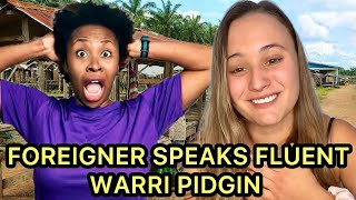 FORIEGN LADY SPEAKS WARRI PIDGIN FLUENTLY AND SHOCKS PEOPLE [upl. by Litton570]