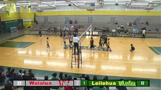 2024 Leilehua vs Waialua Boys Volleyball [upl. by Ume418]