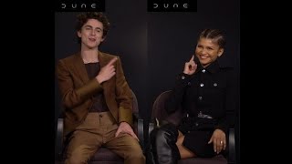 Timothee Chalamet and Zendaya in a French interview [upl. by Byers744]