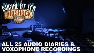 Bioshock Infinite Burial at Sea Episode 2  All 25 Audio Diaries amp Voxophone Recordings [upl. by Orwin112]