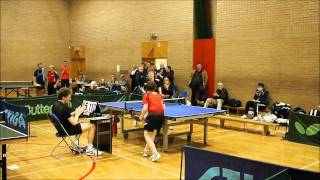 Christopher Wheeler v Colin Dalgleish  Edinburgh Table Tennis Championships 2012 HD [upl. by Yvor227]