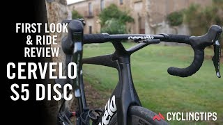 2019 Cervelo S5 Disc First look and ride review [upl. by Mylander617]