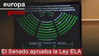 El Senado aprueba la Ley ELA [upl. by Cleres]