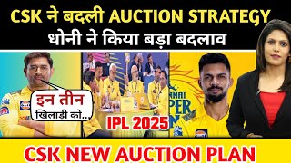 CSK AUCTION STRATEGY 2025  csk target players  ipl 2025 mega auction date  Csk news 2025 [upl. by Sparkie]