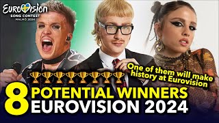 Eurovision ESC 2024  8 Potential Winners With Comments Pros amp Cons [upl. by Nosyaj971]