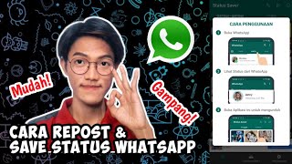 CARA REPOST STATUS WHATSAPP TEMAN KITA Gampang [upl. by Ycats]