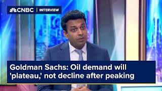 Goldman Sachs Oil demand will plateau not decline after peaking [upl. by Jobey]