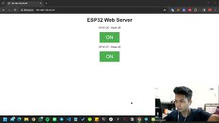 ESP32 Web Server  Arduino IDE  Kontrol LED [upl. by Northrup]