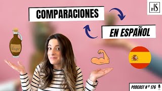 🙃 Spanish grammar How to use comparatives in Spanish [upl. by Erodaeht]