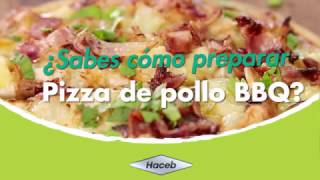 Recetas Haceb Pizza de pollo BBQ [upl. by Nylavad]