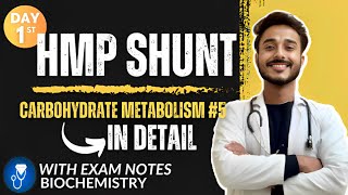 HMP shunt biochemistry  hexose monophosphate shunt biochemistry  carbohydrate metabolism biochem [upl. by Vevay]