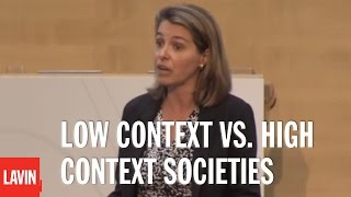 Leadership Speaker Erin Meyer Low Context vs High Context Societies [upl. by Gurevich]