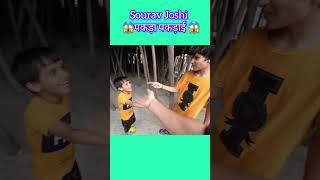 Sourav Joshi pkda gya 😱 viralvideo souravjoshinewvlog shorts [upl. by Ellah]