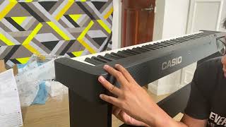 Casio Digital Piano CDPS110 Unboxing Setting Up and Review  CoderDriverDad [upl. by Neroled899]