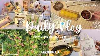 Daily vlog 🍂 life after work unbox journal [upl. by Yelnats]