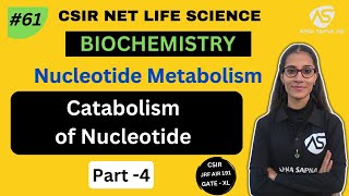 Catabolism of Nucleotide  Biochemistry  CSIR NET LIFESCIENCE [upl. by Yauqram55]