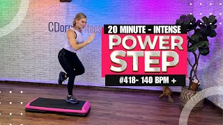 🔥 20Minute Calorie Burning Power Step Workout  Sweat amp Torch Calories 💪 [upl. by Eiramlirpa942]