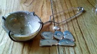 Silver Smelting Part 1  Making my own 999 Bullion Bars [upl. by Daas]