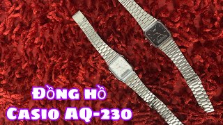 Đồng hồ Nam Nữ Casio AQ230 chính hãng giá rẻ trên LAZADA SHOPEE [upl. by Ahsataj]