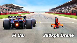 Worlds Fastest Camera Drone Vs F1 Car ft Max Verstappen [upl. by Ivar101]