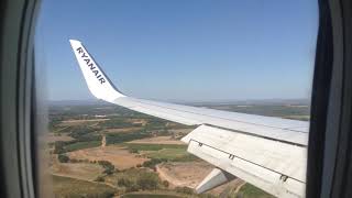 Ryanair Landing in Beziers Cap dAgde [upl. by Crelin172]