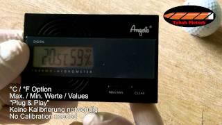 Angelo Digital Humidor Hygrometer [upl. by Bate]