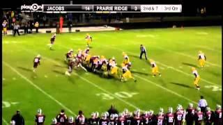 Prairie Ridge WR 83 Ross Carpenter 27 Yard Rush TD [upl. by Hull778]