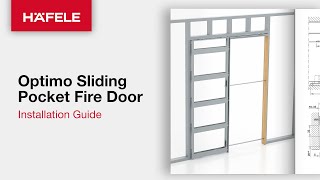 Häfele Optimo Sliding pocket fire door  Installation Guide [upl. by Yasnil415]