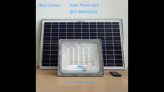 Blue Carbon Solar Flood Lights BCTWW3040 [upl. by Ehcram]