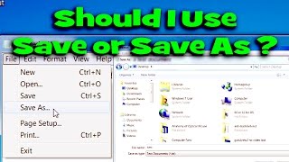 What is the Difference Between Save and Save As  Ask a Tech 41 [upl. by Ahsam]