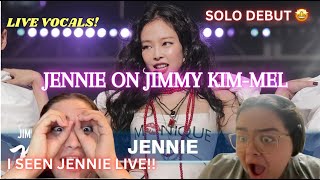 Reacting to Jennie Kim  MANTRA  Jimmy Kimmel Live Performance  LIVE VOCALS   BLINKS REACT [upl. by Mignon]