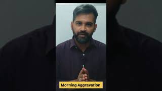 Homoeopathic Medicine For Morning Aggravation shorts youtubeshorts [upl. by Frasquito]