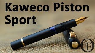 Kaweco Piston Sport Aluminium Black GT  review [upl. by Aehc623]