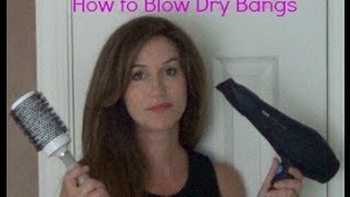 How to style Curtain Bangs with volume  How to Blow dry Curtain Bangs  Butterfly Bangs [upl. by Nireves]