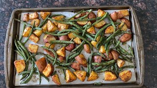 Roasted Potatoes And Green Beans [upl. by Saqaw371]