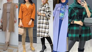 موضة خريف 20232024🌟موديلات تنسيقات ألبسة تركية للمحجباتmodest clothinghijab style [upl. by Hunfredo]