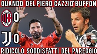 Quando Del Piero cazziò Buffon  Ridicolo soddisfatti del pareggio [upl. by Lanta]