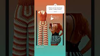 Granny stripes crochet romper shylercrochets crochetpattern crochetclothing handmade diy [upl. by Lindblad]