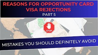 Part 5 Top Reasons for Visa Rejection of Germany Opportunity Card amp How to Avoid Them [upl. by Idurt226]