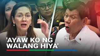 Walang hiya talaga ako Duterte tells Hontiveros after apologizing calling her sensitive [upl. by Oicor]