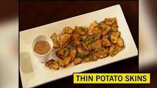 THIN POTATO SKINS  BEST DISH FOR BITING amp STARTER  EASY TO MAKE [upl. by Bunting773]