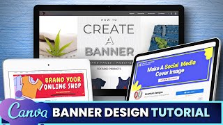 Create Stunning Banners FAST With Canva [upl. by Ikey]