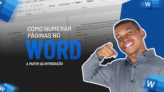 Como NUMERAR PÁGINAS no Word a Partir da Introdução [upl. by Aenaj]