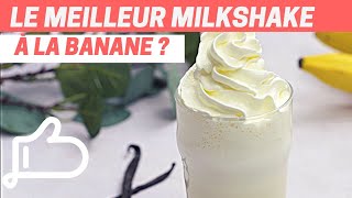 MILKSHAKE BANANE onctueux en 4 étapes  Recette express [upl. by Namajneb915]